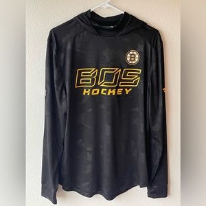 Boston Bruins Authentic Pro Black Pullover Hoodie